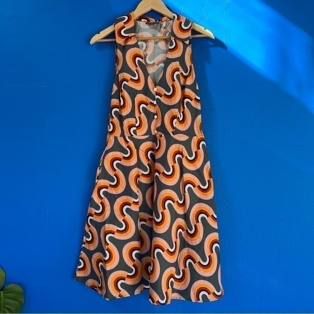 Stylish Multicolor Patterned Dress - Picture 4 of 7